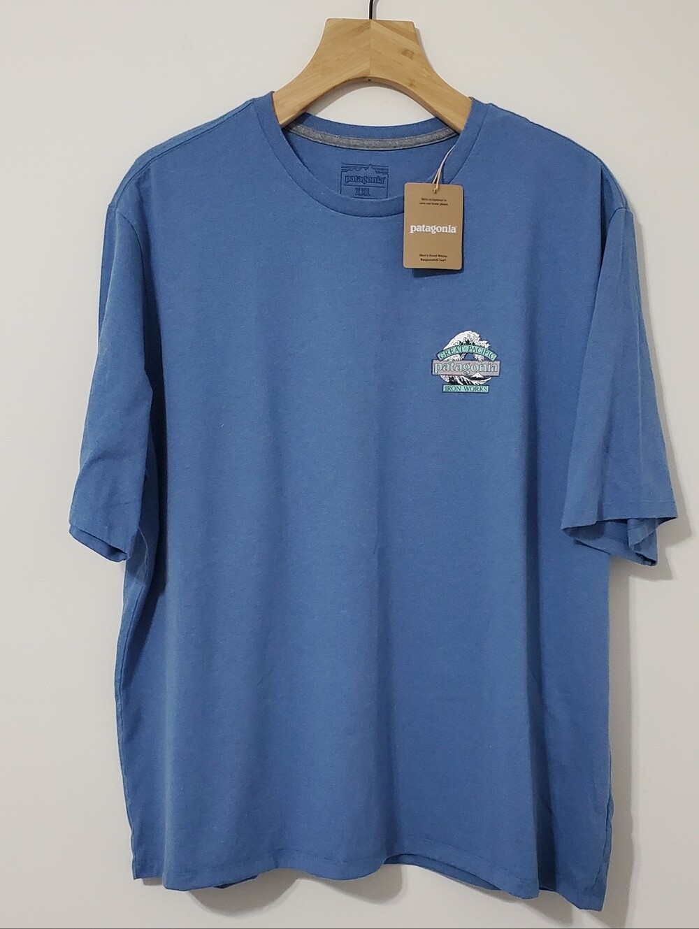 Patagonia Great Waves Responsibili-Tee Blue Mens XXL NEW